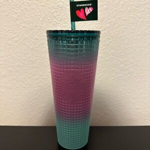 Starbucks Valentines 2024 Tri-Color Gradient Cold Cup (24 oz)